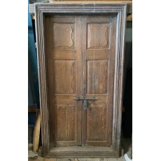 Framed reclaimed teak doors