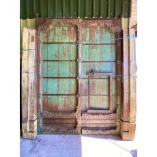 Impressive teak Indian fort doors