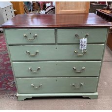 Victorian Painted Mahogany Chest Of Drawers