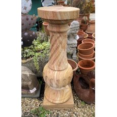 Natural stone carved plinth