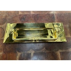 Large Brass Letter Plate with Knocker