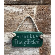 Wooden sign (In Garden)