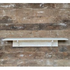 Large rustic painted wall shelves