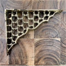 Brass Shelf Bracket (Honeycomb)