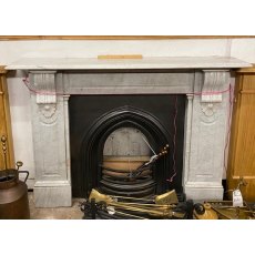 Reclaimed Victorian Grey Marble Surround