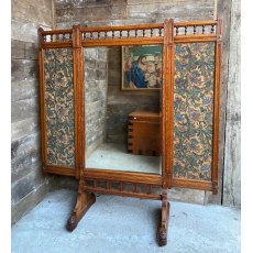 Arts & Crafts Oak Three-Fold Dressing Screen