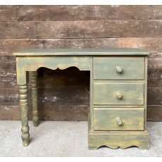 Rustic Painted Pine Childs Desk