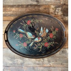 Victorian French Decorative Cast Metal Tray