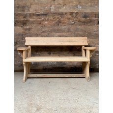 Rustic Solid Reclaimed Oak Bench