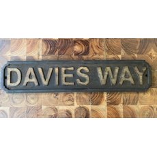 Wooden Sign (Davies Way)