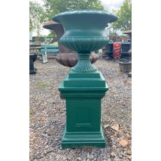 Classic Cast Iron Urn on Plinth