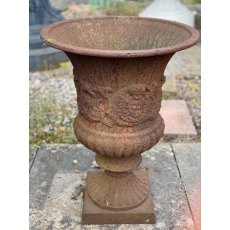 Rustic Cast Iron Garden Urns