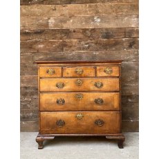 Antique 18th Century Walnut Chest Of Drawers