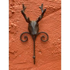 Metal Stag & Scroll Hook