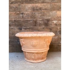 Fine Italian Decorative Terracotta Planter (Greenman)