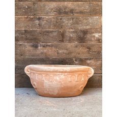 Fine Italian Decorative Terracotta Planter (Oval)