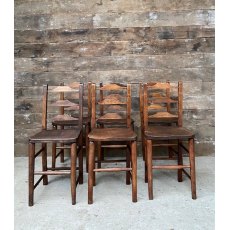 Victorian Elm & Beech Chapel Chairs