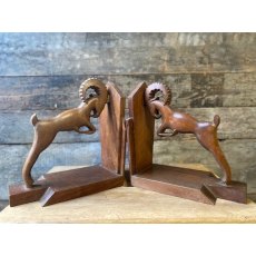 Pair of Vintage Wooden Bookends