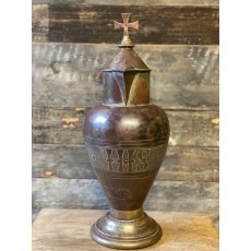 Unusual Victorian Brass Lidded Jug