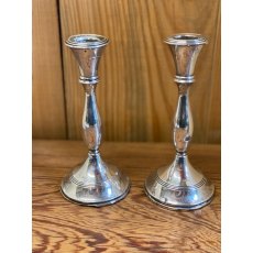 Pair of Silver Candlesticks