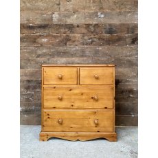 Contemporary Solid Pine Chest Of Drawers