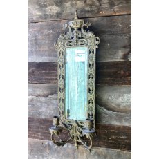 Decorative Victorian Brass Mirror