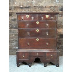 Early 19th Century Oak Chest on Stand