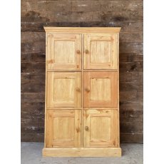Pine 6 Door School Cupboard