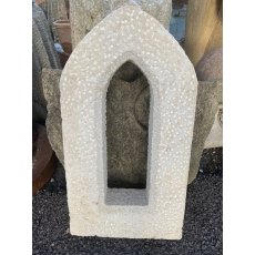 Hand Carved Natural Stone Arrow Slit Window