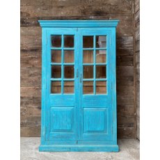 Vibrant Large Glazed Teak Cupboard