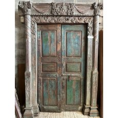 Impressive Pair of Teak Doors (Krishna)