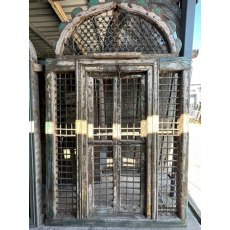 Teak Framed Iron Caged Doorway