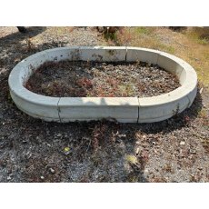 Oval Natural Stone Pond Surround