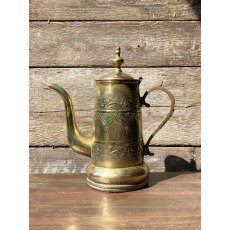 Antique Persian Brass Coffee Pot