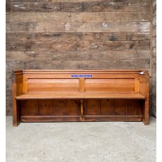 Antique Reclaimed Pitch Pine Pew