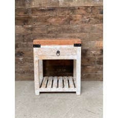 Rustic Butchers Block (Single Drawer)