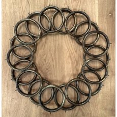 Rare Set of 18 Extra Large Victorian Brass Curtain Rings