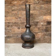 Unusual 20th Century Large Metal Vase Lamp Base