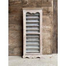 Lime Washed Hardwood Collecting Cabinet