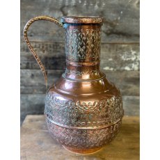 Vintage Embossed Copper Jug