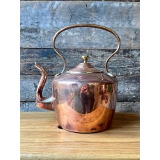 Antique 19th Century Polished Copper Kettle