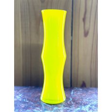 Retro Bright Yellow Scandinavian Bamboo Style Vase