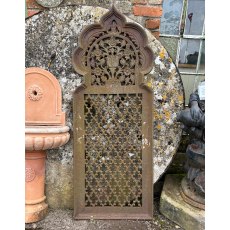 Fantastic Antique Large Lattice Cast Iron Window