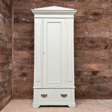 Antique Edwardian Painted Small Wardrobe