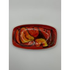 Vintage Poole Pottery Delphis Rectangular Pin Dish