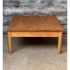 Ercol Low & Square Beech And Elm Coffee Table