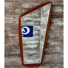 Vintage Mid Century Danish Teak Framed Mirror