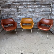 Mid Century Executive Chairs By Olli Mannermaa For Martela