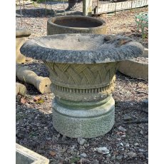 Vintage Reclaimed Large Planter On Plinth 1950's