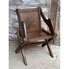 Antique English Oak Glastonbury Chair C1900